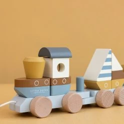 Little Dutch LD Block Trian Sailors Bay SFC -Baby Products Sale Store 0017239 little dutch stacking train sailors bay sailors bay 1