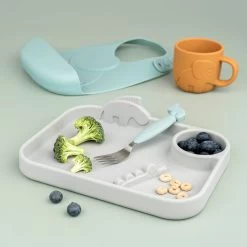 Done By Deer Peekaboo Compartment Plate Deer Friends -Baby Products Sale Store 1719845 4