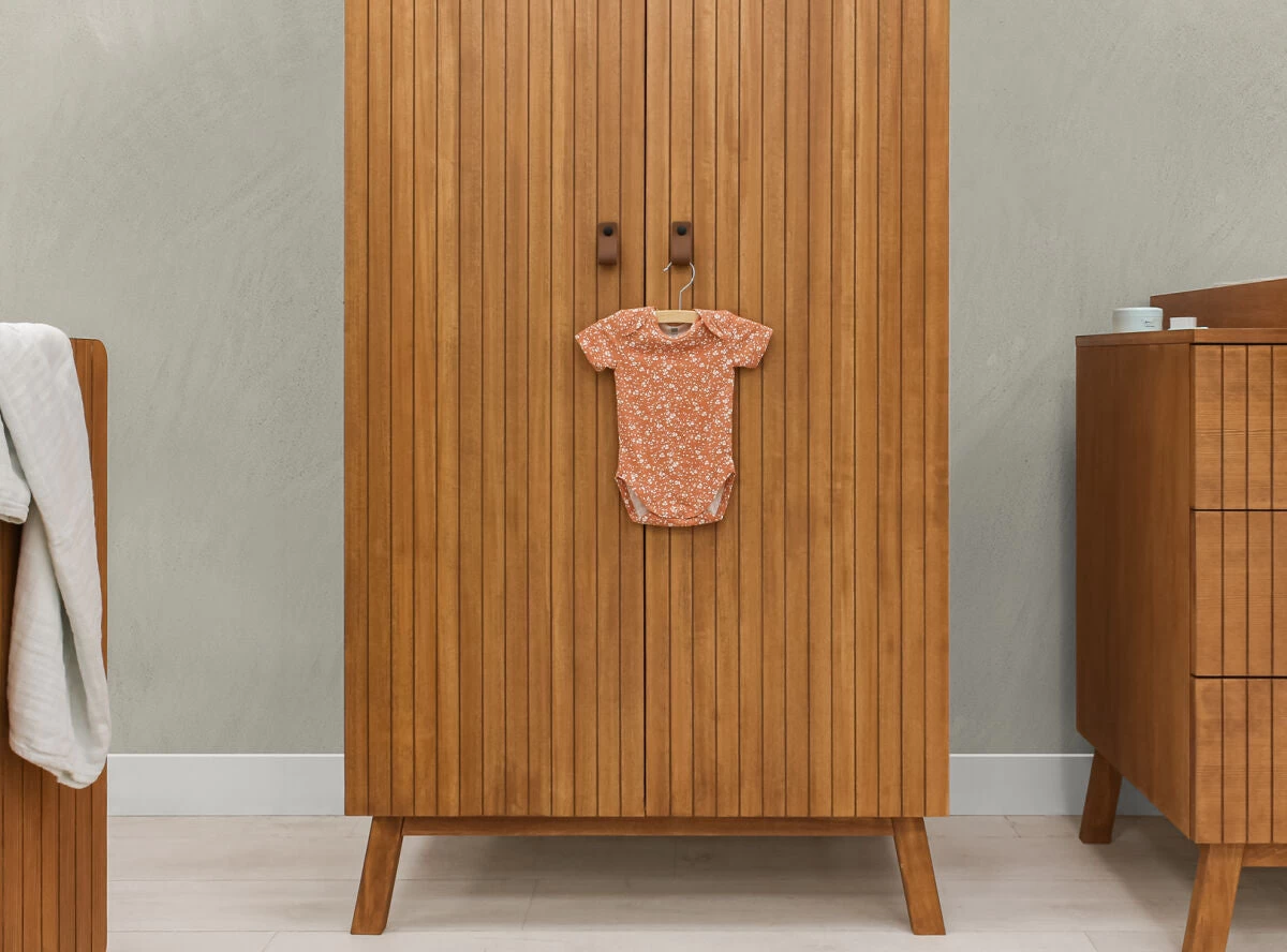 Senna Rose Wood 2 Doors Wardrobe 9 Senna Rose Wood 2 Doors Wardrobe - Image 7