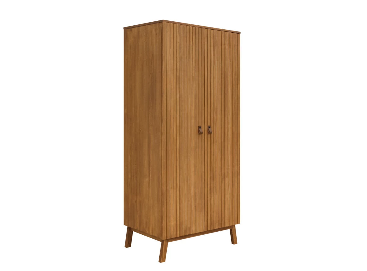 Senna Rose Wood 2 Doors Wardrobe 6 Senna Rose Wood 2 Doors Wardrobe - Image 4