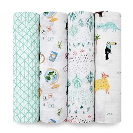 Aden + Anais Aden & Anais Swaddle Classic 4pack 10 Aden + Anais Aden & Anais Swaddle Classic 4pack - Image 8
