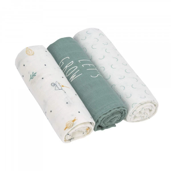 LÄSSIG Heavenly Soft Swaddle Large 3 Pack 8 LÄSSIG Heavenly Soft Swaddle Large 3 Pack - Image 6