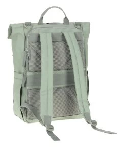 LÄSSIG Rolltop Backpack -Baby Products Sale Store Laessig GRE Rolltop Up Backpack Silver Green 324260 1