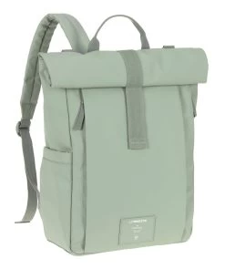 LÄSSIG Rolltop Backpack -Baby Products Sale Store Laessig GRE Rolltop Up Backpack Silver Green 324260 2