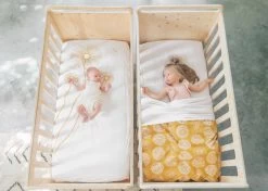 Fitted Sheet Witlof For Kids 120 X 60 -Baby Products Sale Store Ledikanthoeslaken Sparkle sweet honey 2