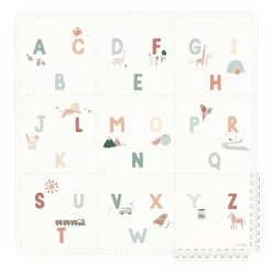 Play&Go Reversible Playmat & Storage Box EEVAA -Baby Products Sale Store PlayandGo EEVAA alphabet foam playmat front view