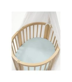 Stokke Mini Fitted Sheet V3 18 Stokke Mini Fitted Sheet V3 -Baby Products Sale Store SleepiMini Natural FtSh DotsSage Canopy 5278 TopView eCom
