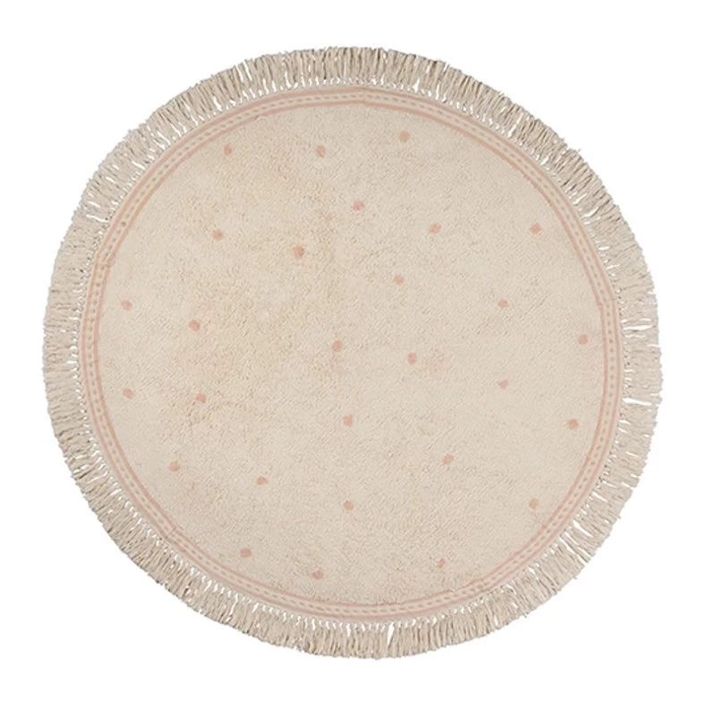 Rug Emma Dots Pink 130 X 130 Cm 3 Rug Emma Dots Pink 130 X 130 Cm