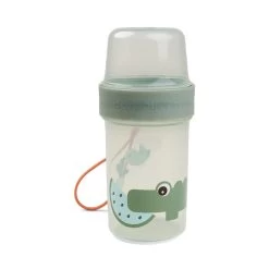 Done By Deer To Go 2- Way Snack Container -Baby Products Sale Store To go 2 way snack container L Croco Green Front PS 700x a9adea32 4b62 42c5 a0d2 adcfe90913b2