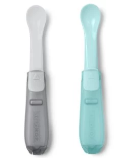 Skip Hop Easy Fold Travel Spoons- Grey