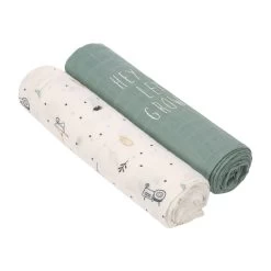 LÄSSIG Heavenly Soft Bamboo Swaddle 2 Pack -Baby Products Sale Store boys