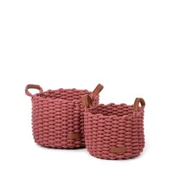KD Korbo Medium Basket Set Of 2 -Baby Products Sale Store coral red f17709b5 c666 4586 9117 9ecfda85f7e2