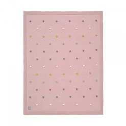 LÄSSIG Lassig Knitted Blanket Dots 80x110cm 11 LÄSSIG Lassig Knitted Blanket Dots 80x110cm -Baby Products Sale Store dusty pink