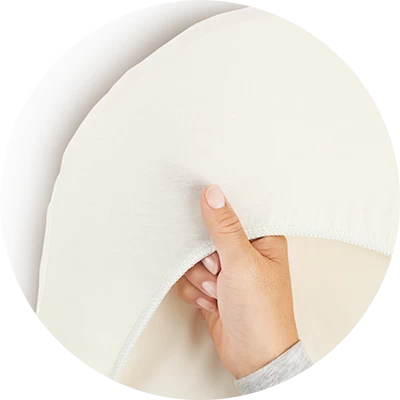 BabyBjörn Fitted Sheet For Cradle White Organic 5 BabyBjörn Fitted Sheet For Cradle White Organic - Image 3