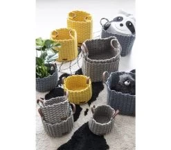 Korbo Basket Large Set Of 2 -Baby Products Sale Store kidsdepot korbo basket m 2 pcs yellow 1