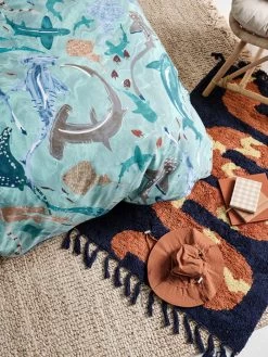 Duvet Cover Set Shark School 14 Duvet Cover Set Shark School -Baby Products Sale Store lh kids shark school aqua qcs d2 700x933 1