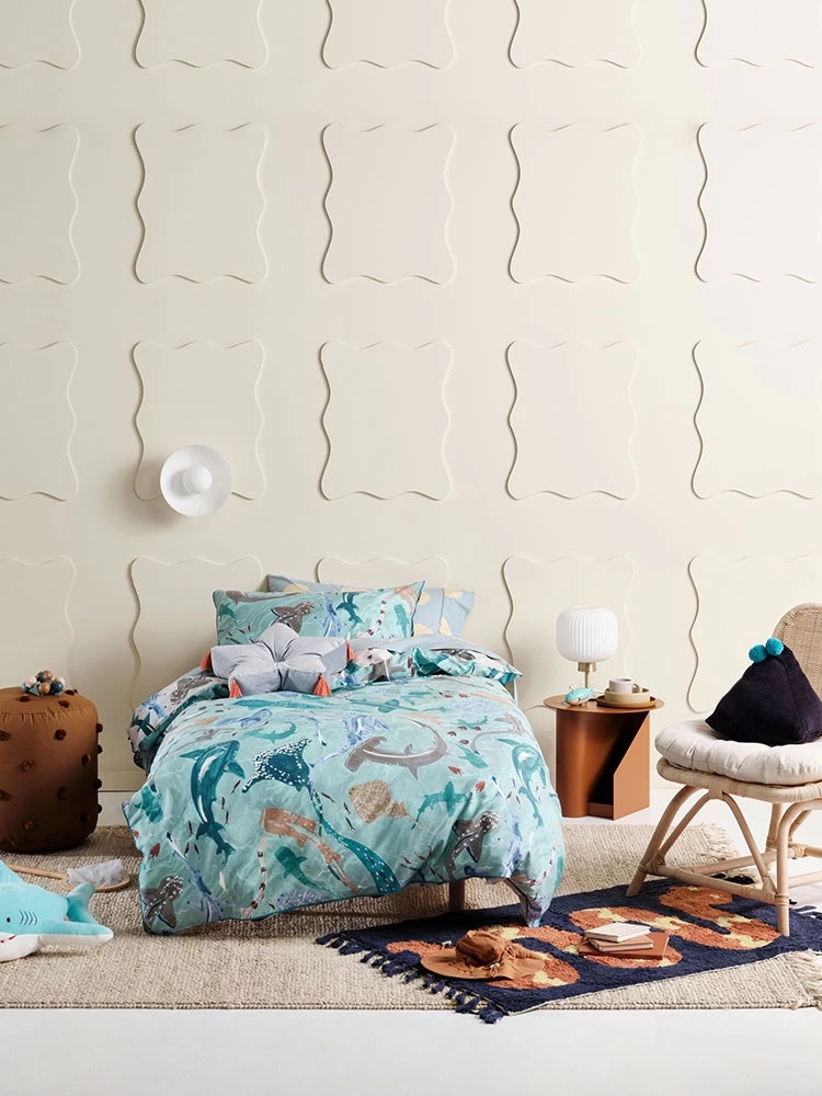 Duvet Cover Set Shark School 3 Duvet Cover Set Shark School