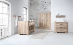 Lodge Grey Oak Cot 60x120 -Baby Products Sale Store lodge with drawers banner