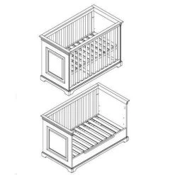 Marseille Cotbed 140x70 -Baby Products Sale Store marseille wit70x140