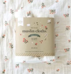 Muslin Cloth 2pk -Baby Products Sale Store mulfpi01 lr 4 muslin cloths set of 2 little flowers 2