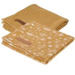 Little Dutch LD Swaddle 70x70cm 34 Little Dutch LD Swaddle 70x70cm -Baby Products Sale Store wild flowers ochre pure ochre