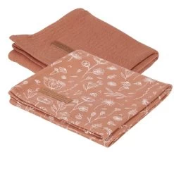 Little Dutch LD Swaddle 70x70cm 35 Little Dutch LD Swaddle 70x70cm -Baby Products Sale Store wild flowers rust pure rust